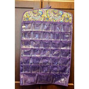 Once Upon a Rose Hanging Jewelry 2 Sided 66 Pocket Storage